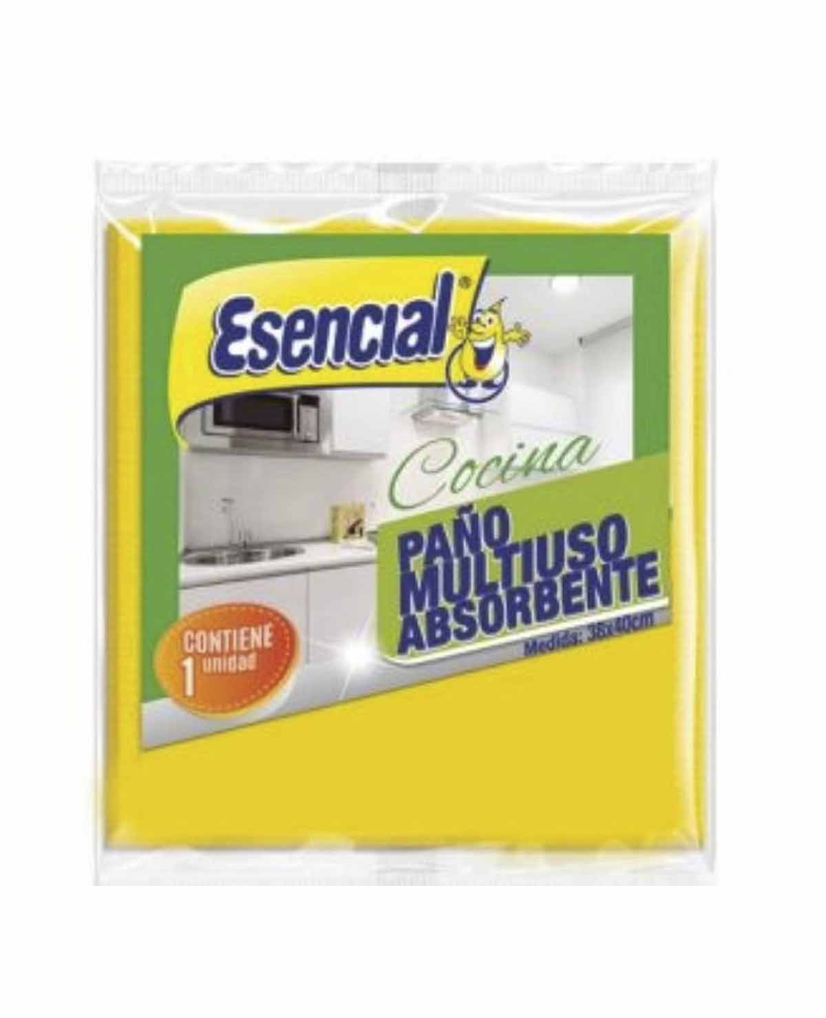Paño Esencial  Multiuso Absorbente 38x40 Cm